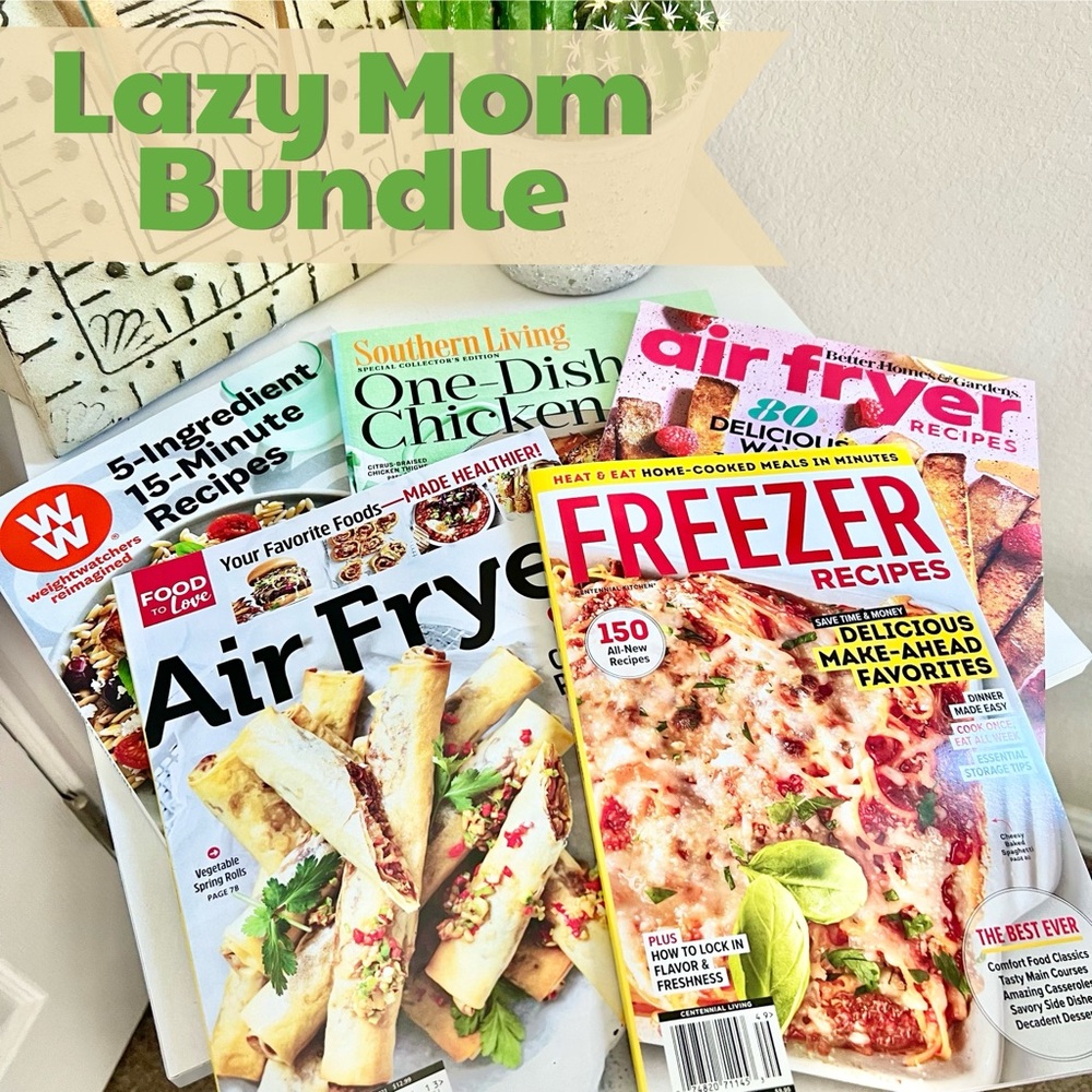 ❌New! $62‎ Retail Value! Set of 5 Quick and easy meals Themed Magazines